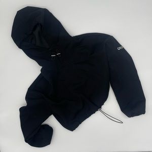 Black Cropped Hoodie